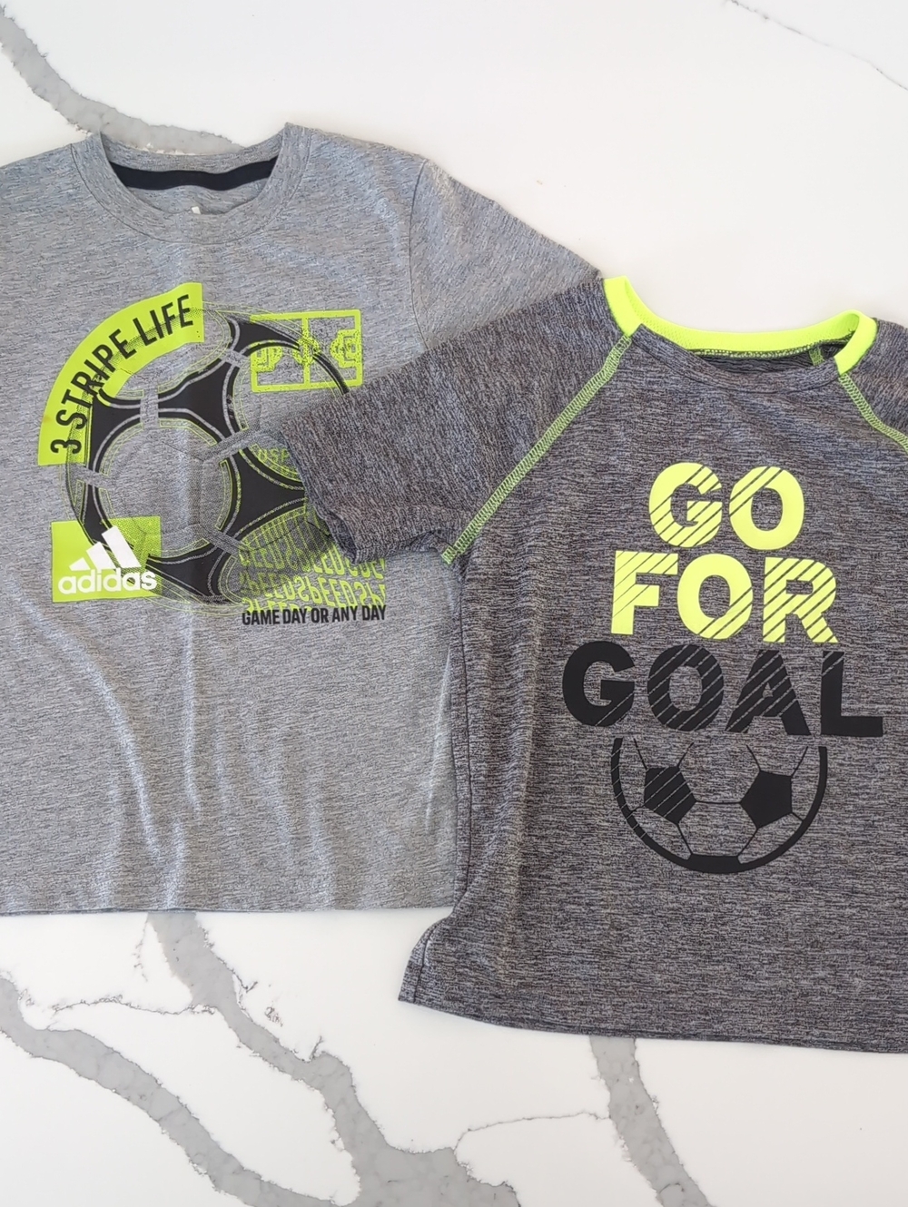 Set Of 2 Soccer T-shirts Toddler/Kids Size 4 EUC